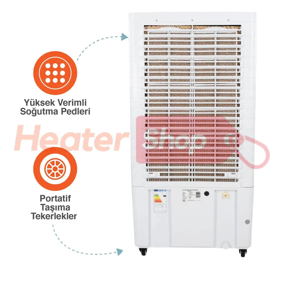 Kabel Coolstein Windy Evaporatif Soğutucu Portatif Sulu Klima Heater Shop