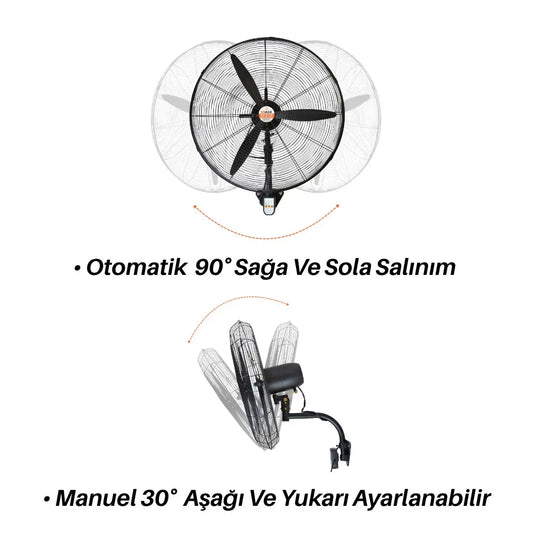 İkmak IKV-750 Sanayi Tipi Vantilatör Uzaktan Kumandalı Endüstriyel Fan 75 Cm (30 Inch) Heater Shop