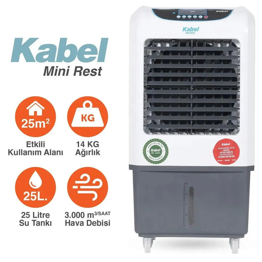 Kabel Mini Rest Evaporatif Soğutucu Portatif Sulu Klima Heater Shop