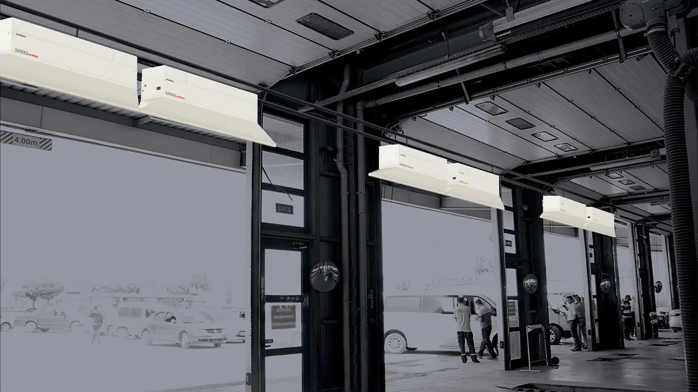 Sirokko Air Wall Hava Perdesi Heater Shop