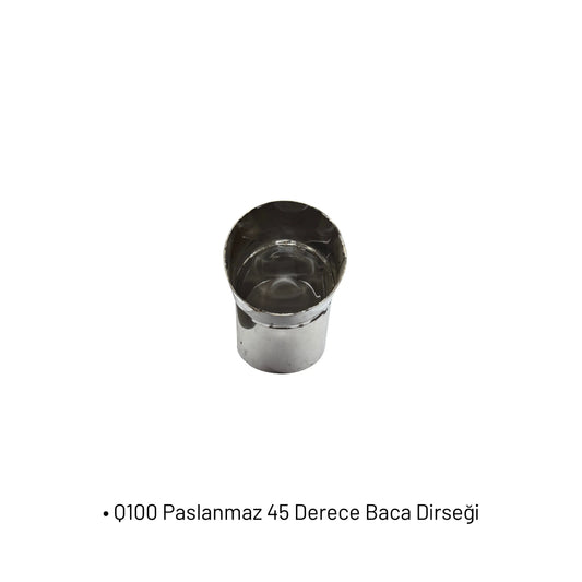 Q100 Paslanmaz 45 Derece Baca Dirseği Heater Shop