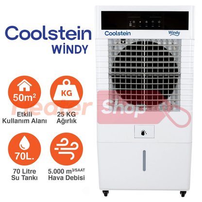 Kabel Coolstein Windy Evaporatif Soğutucu Portatif Sulu Klima