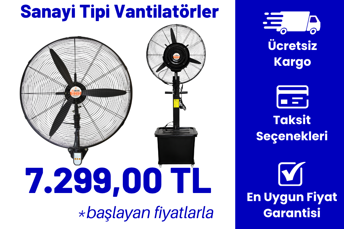 Sanayi Tipi Vantilatörler