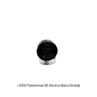 Q100 Paslanmaz 90 Derece Baca Dirseği Heater Shop