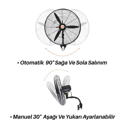 İkmak IKV-750 Sanayi Tipi Vantilatör Uzaktan Kumandalı Endüstriyel Fan 75 Cm (30 Inch)