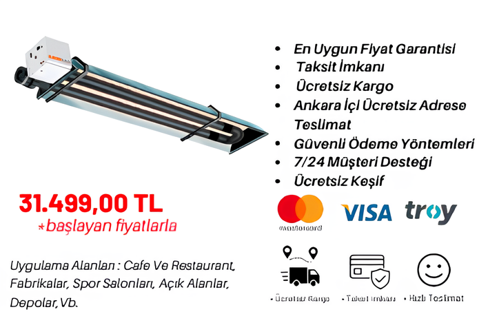 Borulu Radyant Isıtıcılar