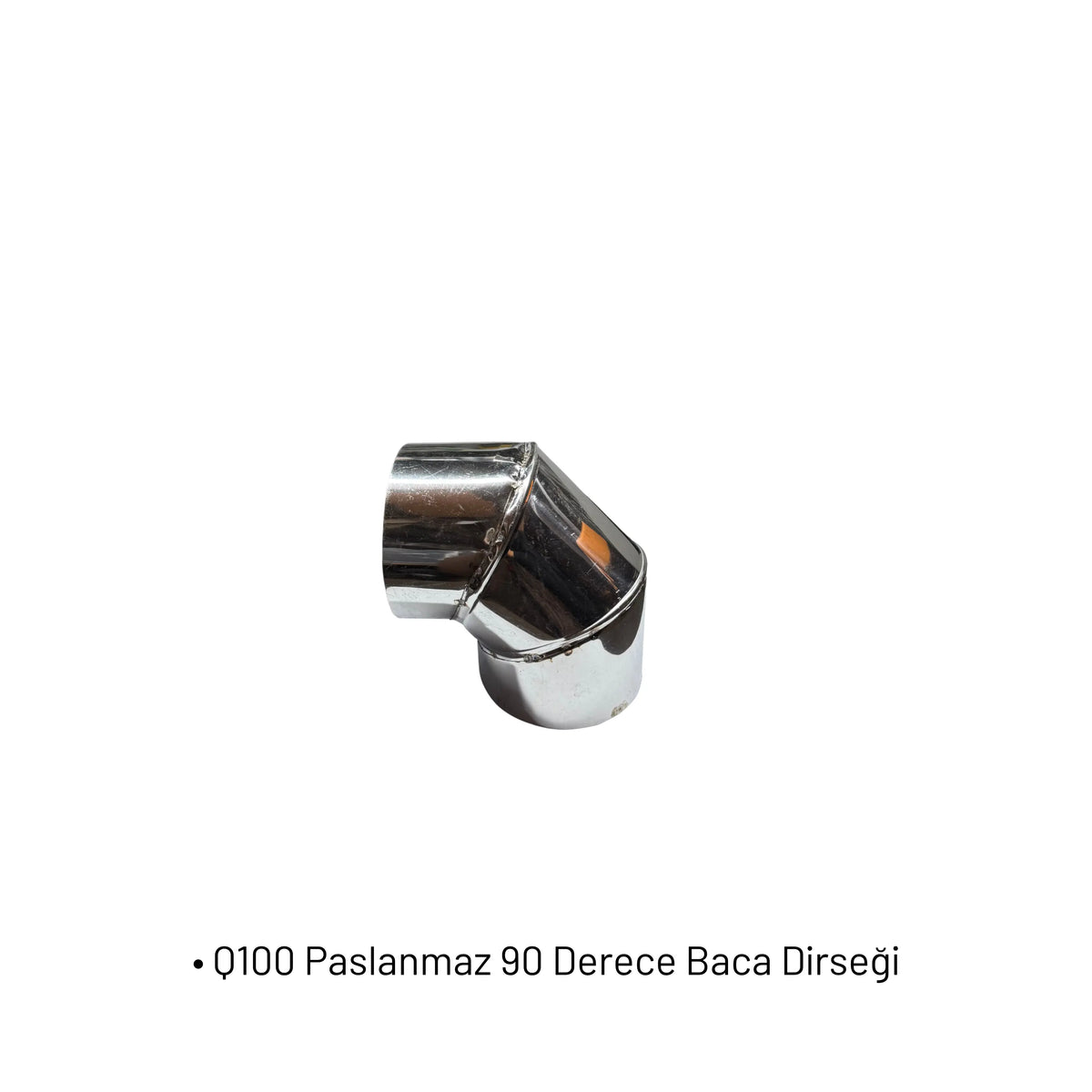 Q100 Paslanmaz 90 Derece Baca Dirseği Heater Shop