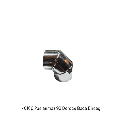 Q100 Paslanmaz 90 Derece Baca Dirseği Heater Shop