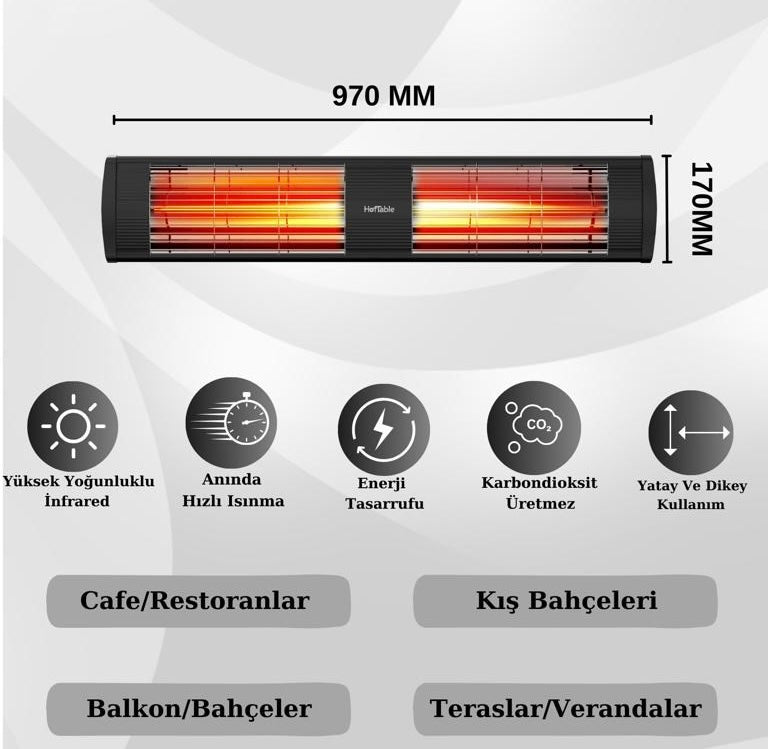 Supreme Elektrikli İnfrared Isıtıcı 3000 Watt