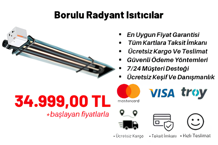 Borulu Radyant Isıtıcılar